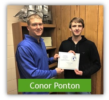 Picture of Conor Ponton with Mr. Papineau